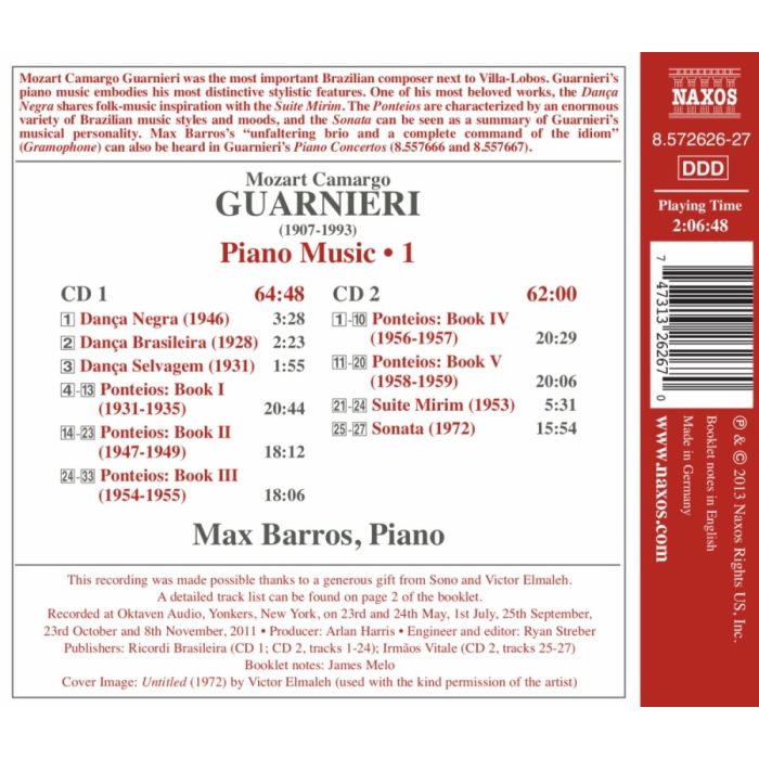 Mozart Camargo Guarnieri: Piano Music Vol. 1 - slide-1