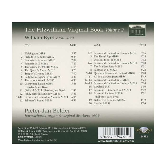 Fitzwilliam Virginal Book Vol. 2 - slide-1
