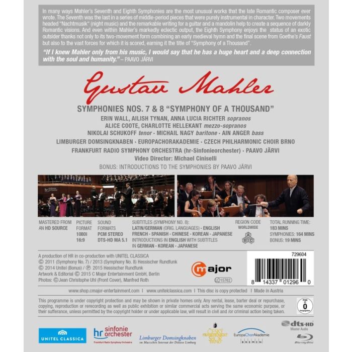 Mahler: Symphonies 7 & 8, Paavo Jarvi - slide-1