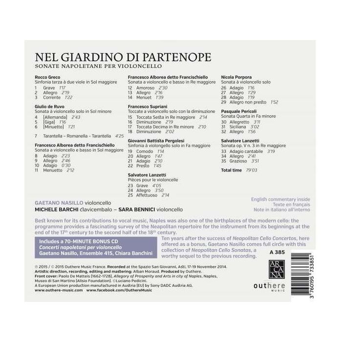 Nel giardino di Partenope - Sonate napoletane per violoncello - slide-1
