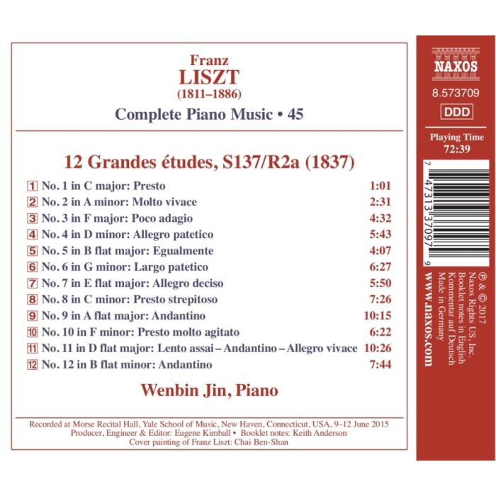 Liszt: Complete Piano Music Vol. 45 - 12 Grandes études - slide-1