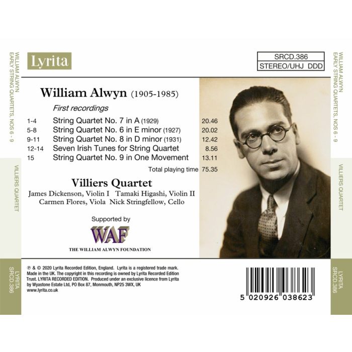Alwyn: String Quartets Nos. 6, 7, 8. 9 - slide-1