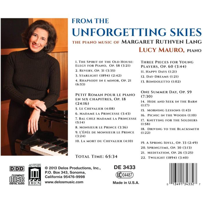 From the Unforgetting Skies: The Piano Music of Margaret Ruthven Lang - slide-1