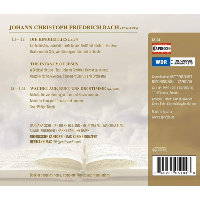 Bach, J.C.F.: Kindheit Jesu - Oratorio - slide-1