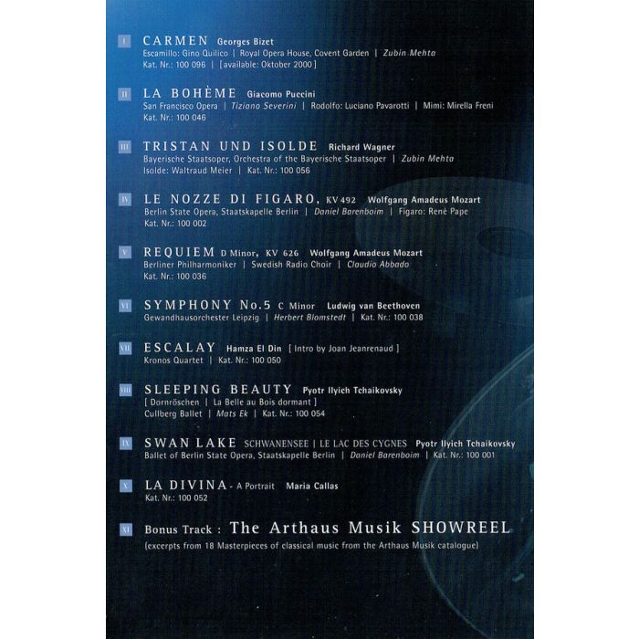 ARTHAUS MUSIK DVD SAMPLER - slide-1