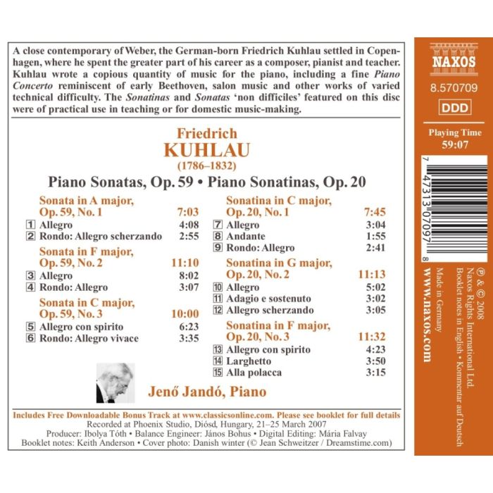 Kuhlau Friedrich: Piano  Sonatas and Sonatinas - slide-1