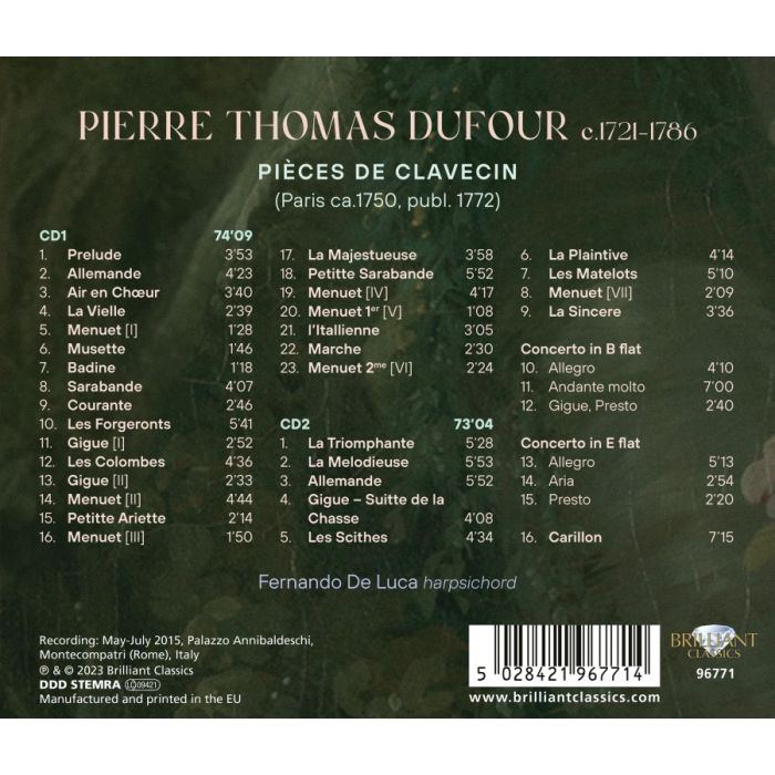 Dufour: Pièces de Clavecin - slide-1