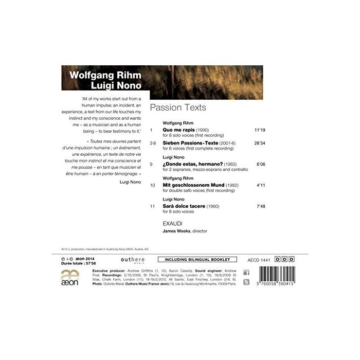 Rihm & Nono: Passion Texts - slide-1