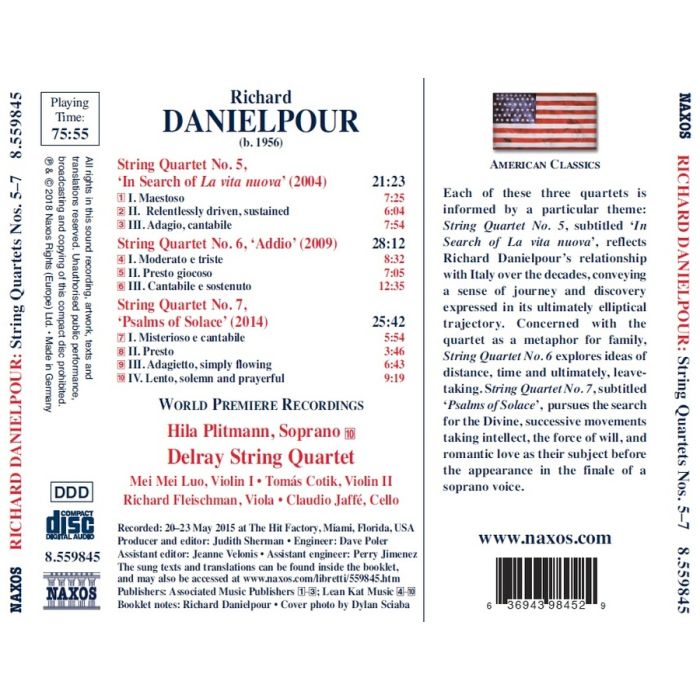 Danielpour: String Quartets Nos. 5, 6 and 7 - slide-1