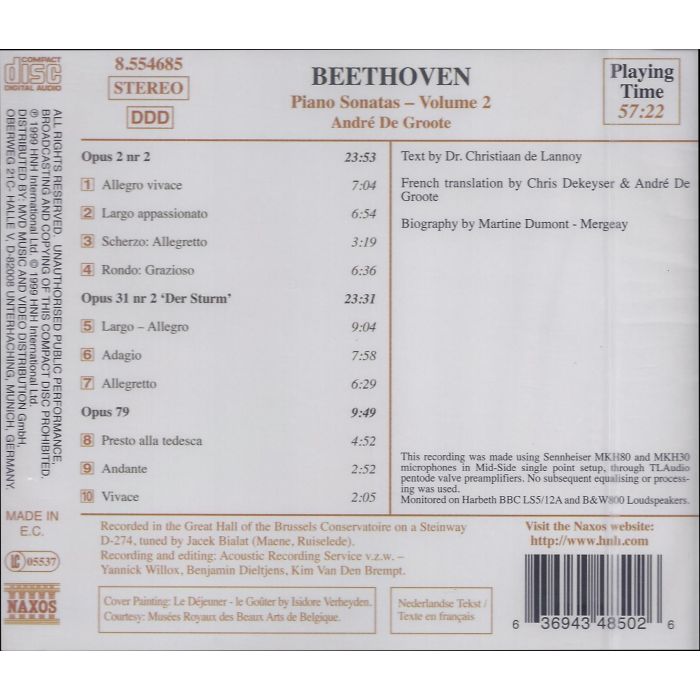 BEETHOVEN: Piano Sonatas vol. 2 - slide-1