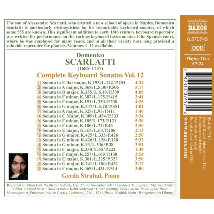 Scarlatti: Complete Keyboard Sonatas Vol. 12 - slide-1