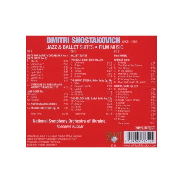 Shostakovich: Jazz & Ballet Suites; Film Music - slide-1