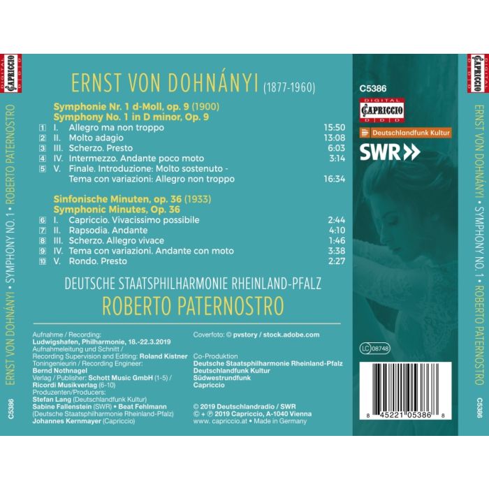 Dohnanyi: Symphony No. 1; Symphonic Minutes - slide-1