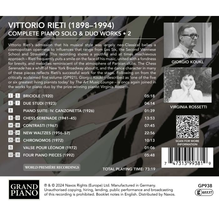 Rieti: Complete Piano Works Vol. 2 - slide-1
