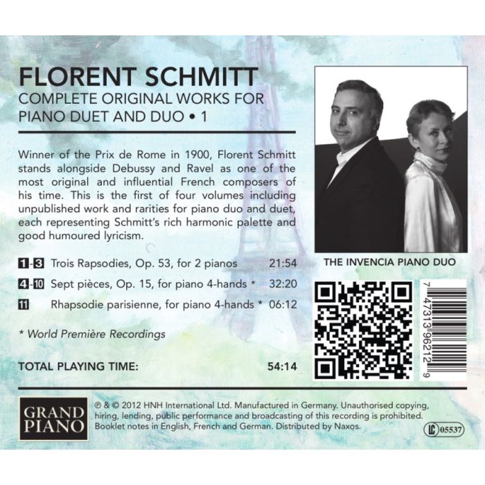 Schmitt: Works for Piano Duet Vol. 1 - slide-1