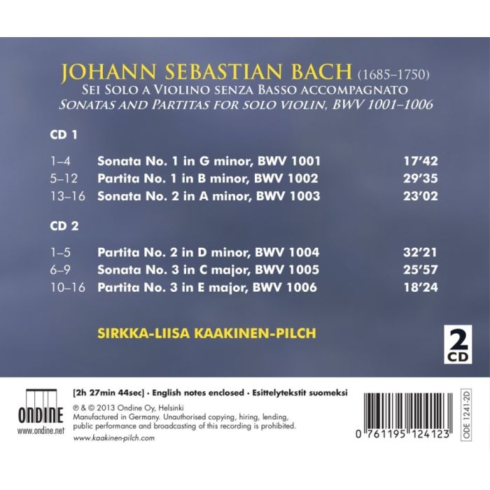 Bach: Sonatas and Partitas for solo violin - slide-1