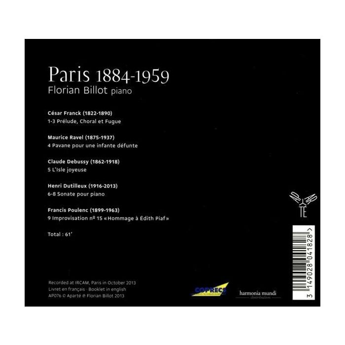 Paris (1884-1959) - Franck/Debussy/Dutilleux/Ravel/Poulenc - slide-1