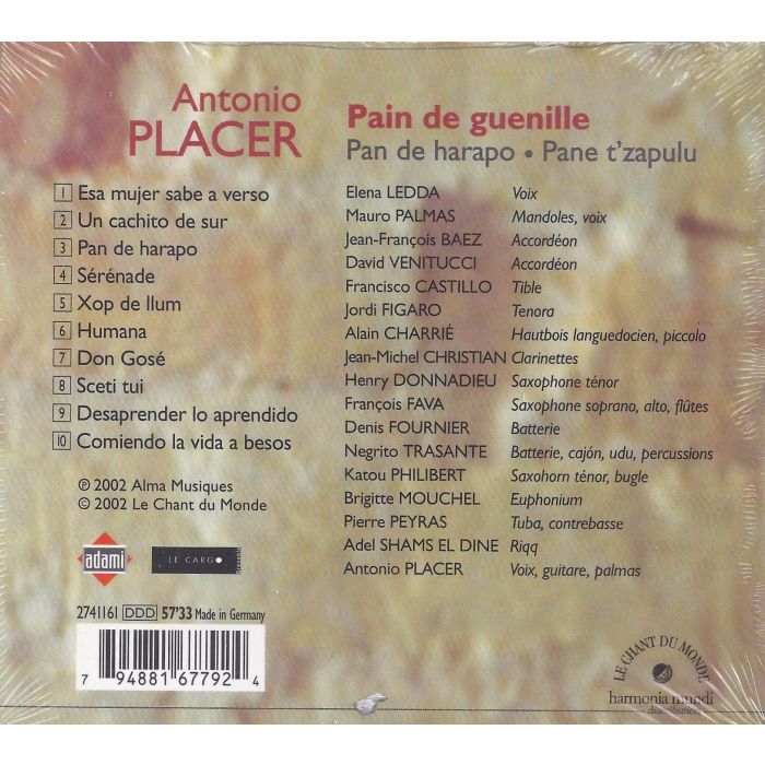 Antonio Placer: Pain De Guenille - Pand De Harapo - Pane T'Zapulu - slide-1