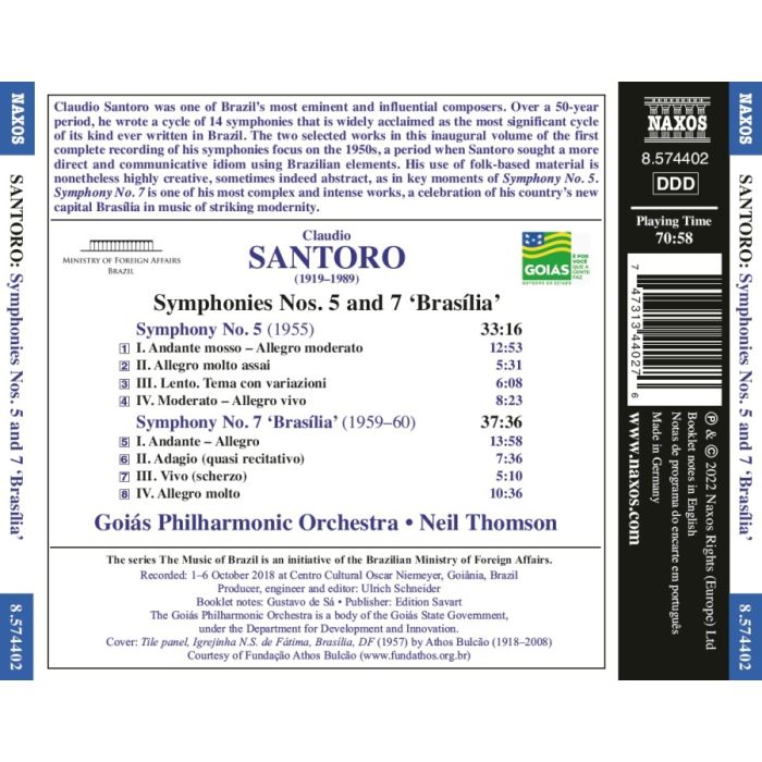 Santoro: Symphonies Nos. 5 and 7 ‘Brasília’ - slide-1