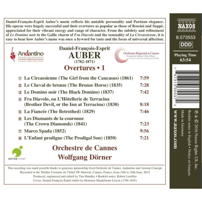 Auber: Overtures Vol. 1 - slide-1