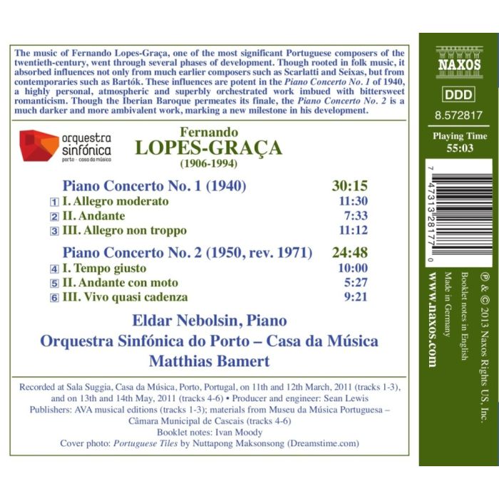Lopes-Graça: Piano Concertos Nos. 1 and 2 - slide-1