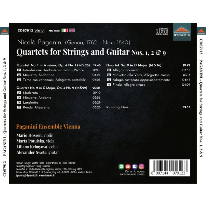 Paganini: Quartets for Strings and Guitar - slide-1