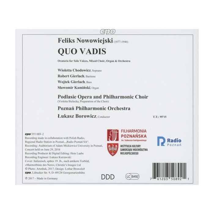 Nowowiejski: Quo Vadis, oratorio - slide-1
