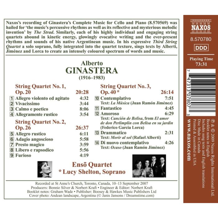 Ginastera: String Quartets Nos. 1 - 3 - slide-1