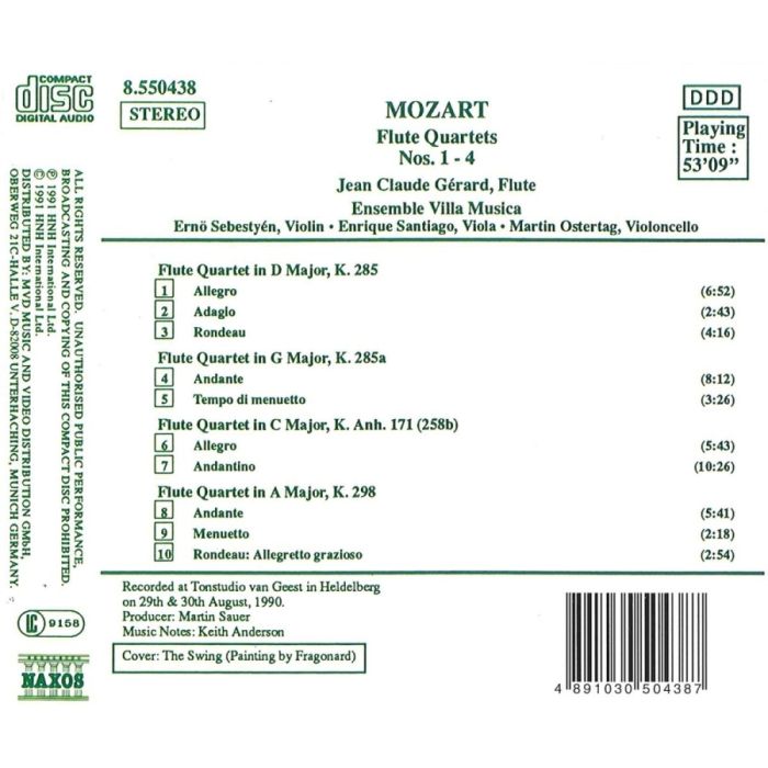 Mozart: Flute Quartets Nos. 1- 4 - slide-1