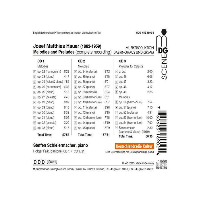Hauer: Complete Melodies and Preludes - slide-1