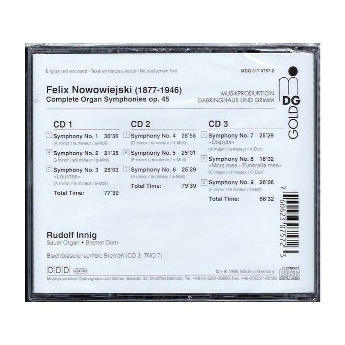 Nowowiejski: 9 Organ Symphonies op. 45 - slide-1
