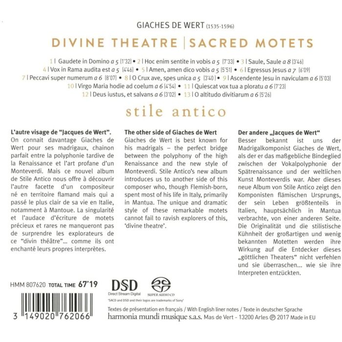Wert de: Divine Theatre - Sacred Motets - slide-1