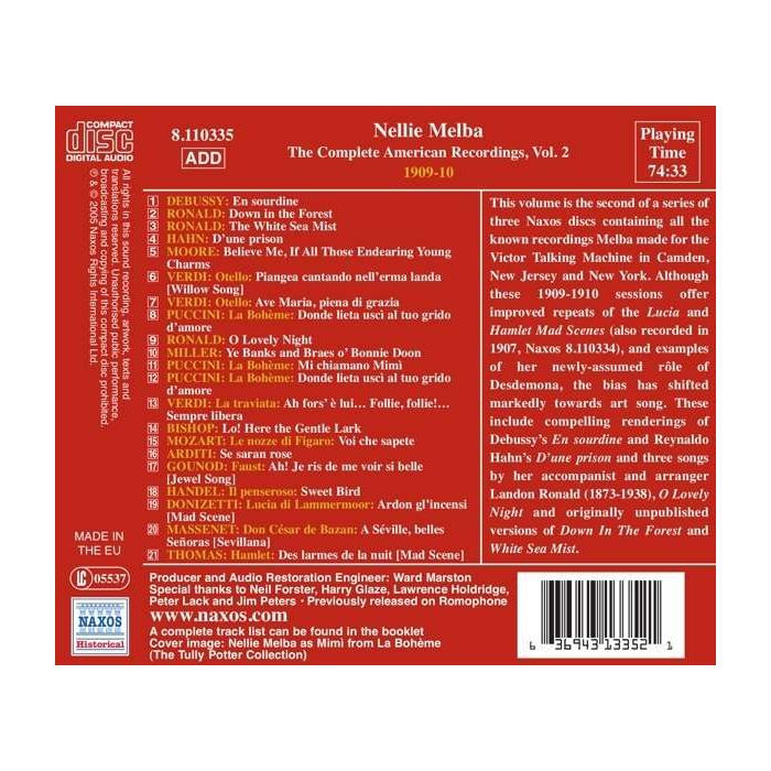 GREAT SINGERS - MELBA vol. 2 - slide-1
