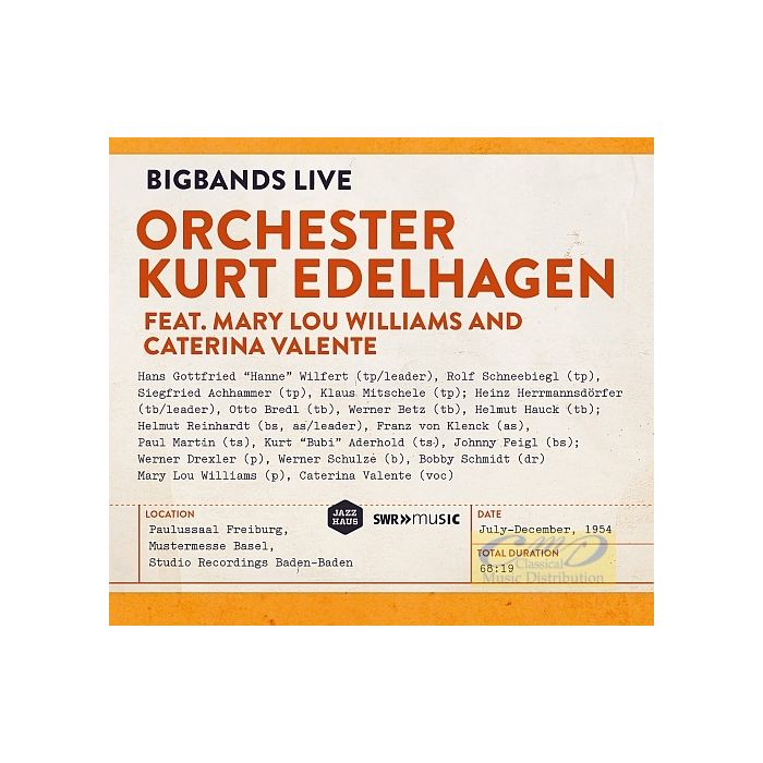 Orchester Kurt Edelhagen, Feat. Mary Lou Williams (p), Caterina Valente (voc)