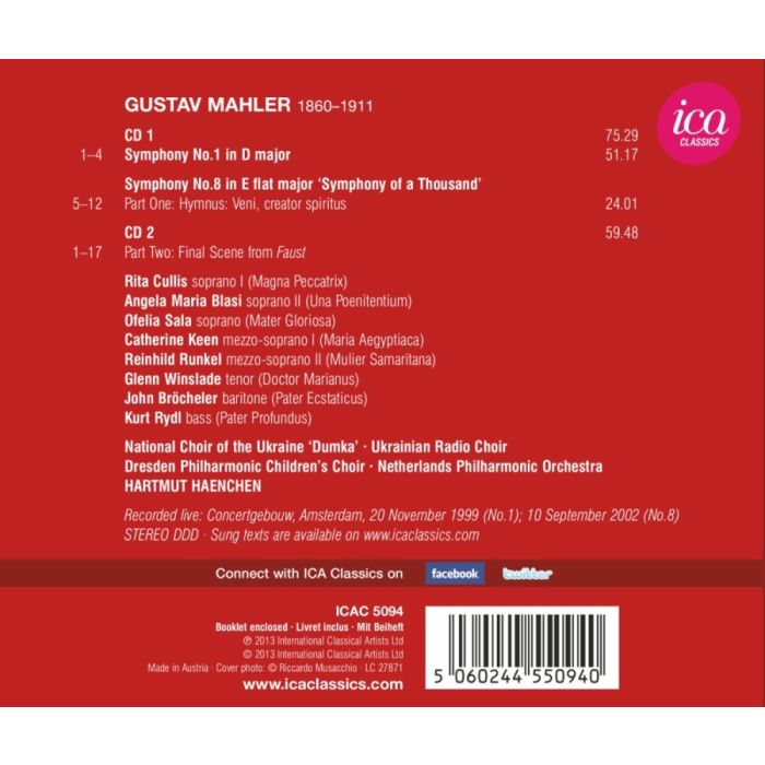 Mahler: Symphonies Nos. 1 & 8 - slide-1