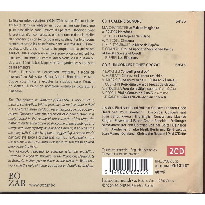 Watteau: The Music Lesson - Charpentier, Campra, Lully, Rebel, Vivaldi, Locatelli, Corelli, Couperin, Rameau, Clérambault, Marais,... - slide-1