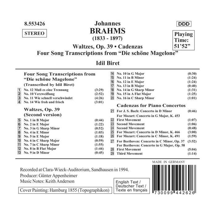 BRAHMS: Waltzes-Cadenzas - slide-1