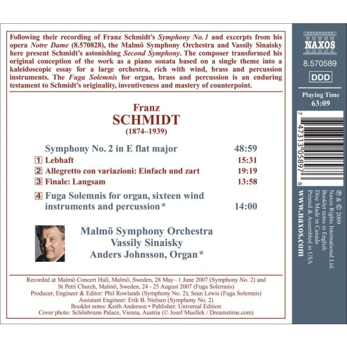Schmidt: Symphony No. 2, Fuga Solemnis - slide-1