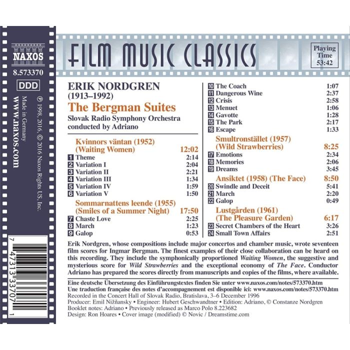The Bergman Suites - Classic Film Scores by Erik Nordgren - slide-1