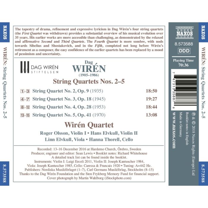 Wirén: String Quartets Nos. 2 - 5 - slide-1