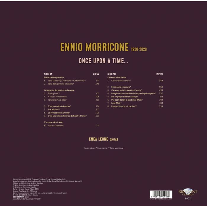 Morricone: Once upon a time - arrangements for guitar (LP) - slide-1