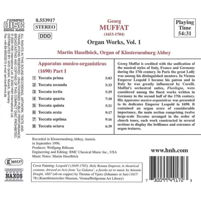MUFFAT: Organ Works, Vol. 1 - slide-1
