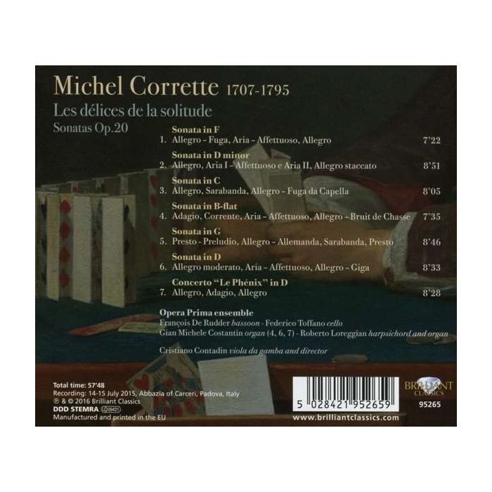 Corrette: Les délices de la Solitude Sonatas Op. 20 - slide-1