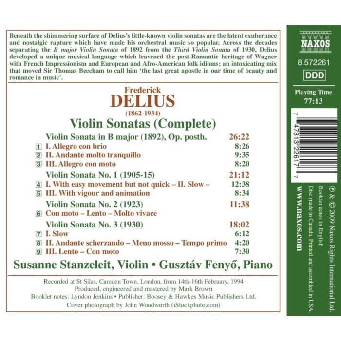 Delius: Violin Sonatas (Complete) - slide-1
