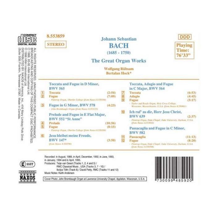 BACH: Great Organ Works - slide-1
