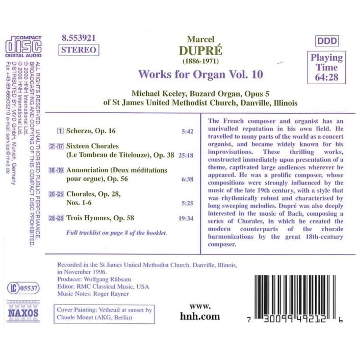 DUPRE: Works for Organ vol.10 - slide-1