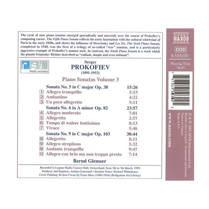 PROKOFIEV: Piano Sonatas Nos. 5, 6 and 9 - slide-1