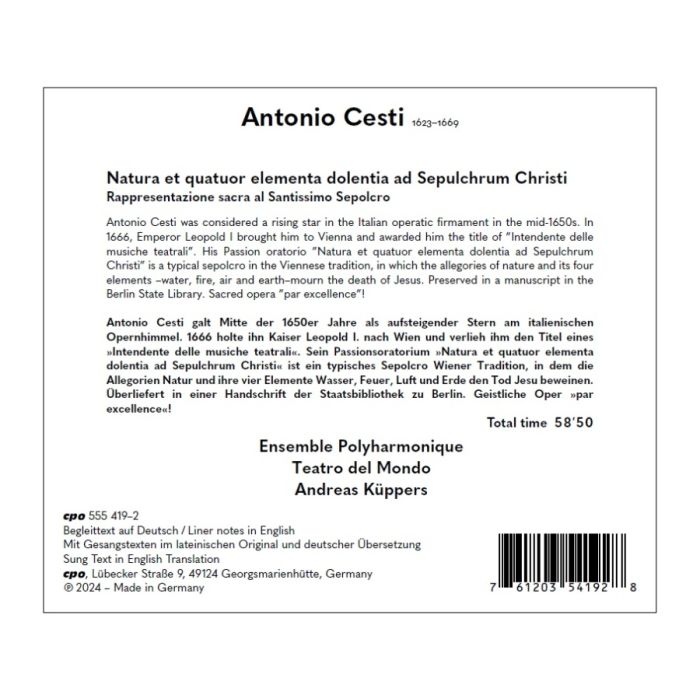 Cesti: Sepulchrum Christi - slide-1