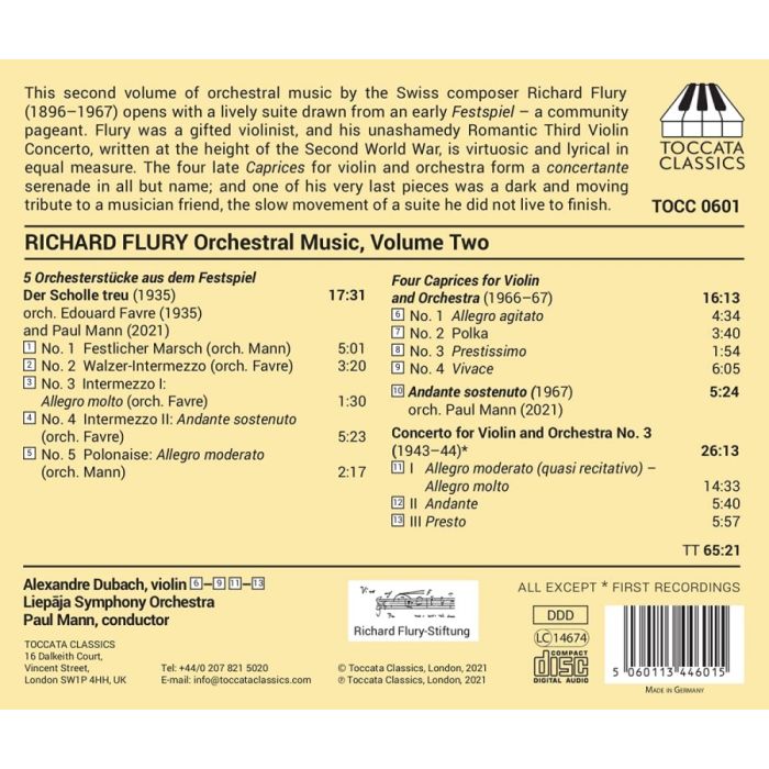 Flury: Orchestral Music Vol. 2 - slide-1
