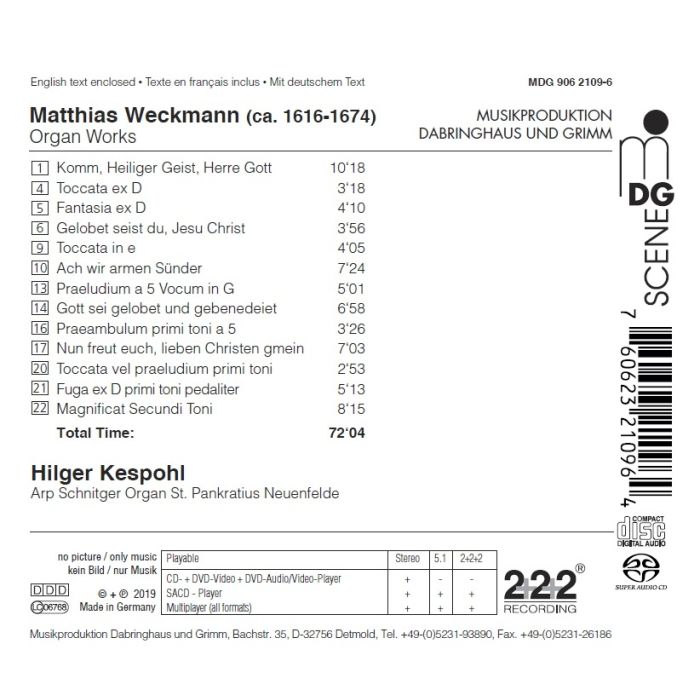 Weckmann: Organ Music - slide-1